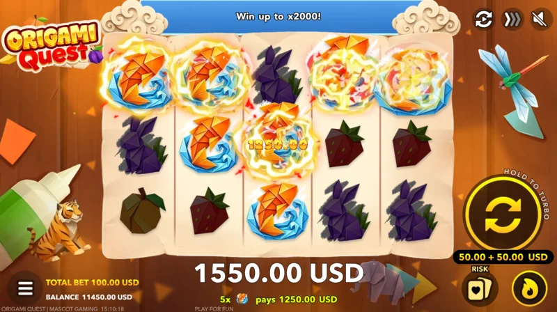 Origami Quest - kemenangan besar dalam permainan utama
